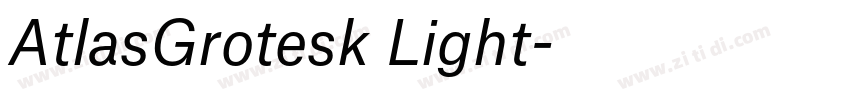 AtlasGrotesk Light字体转换